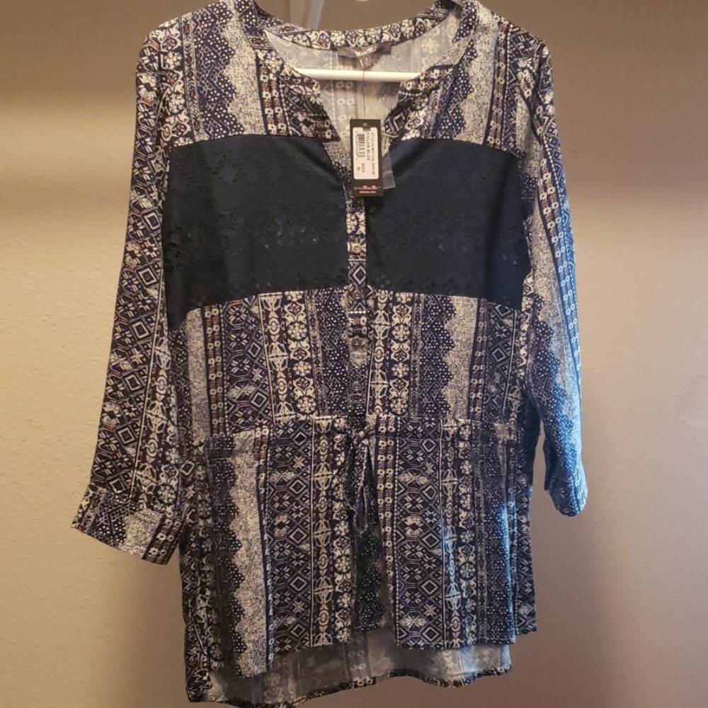 Miss Me 3/4 sleeve NWT and Amaryllis top sz S